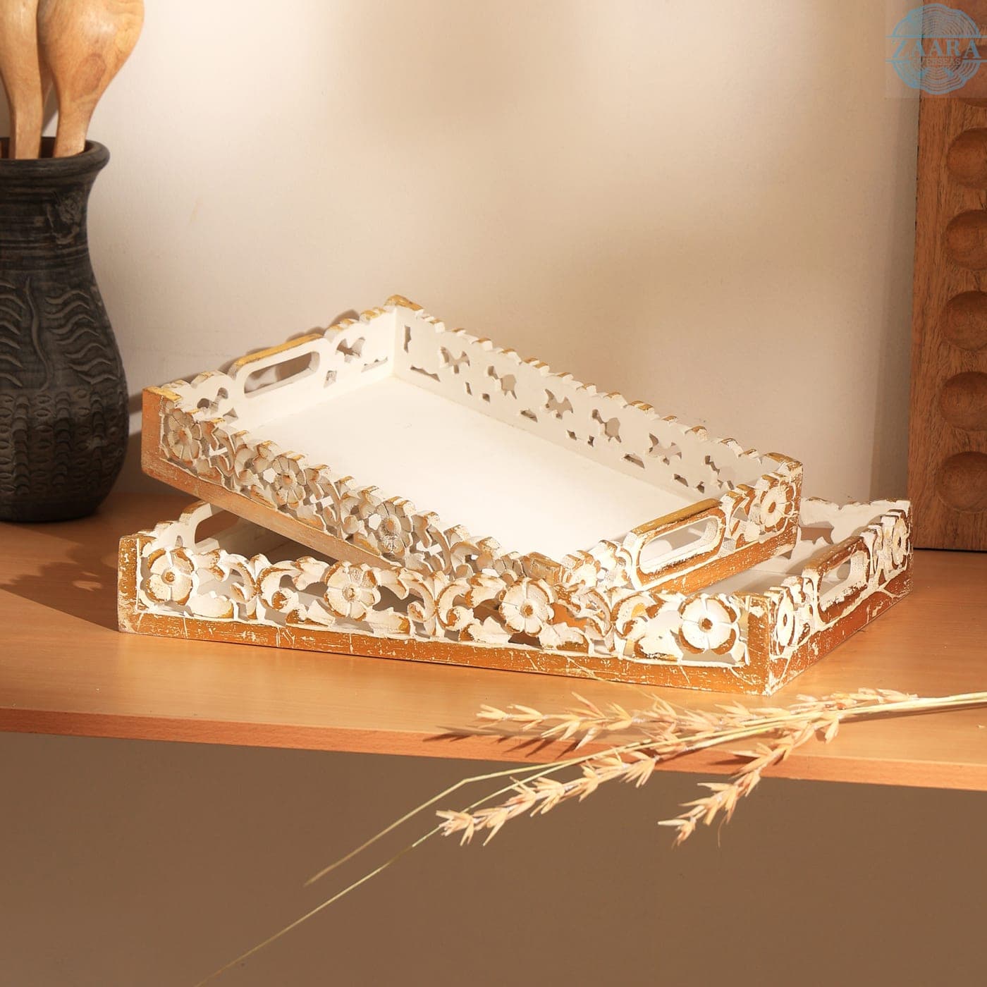 Carved Ivory Tray — Designer Library