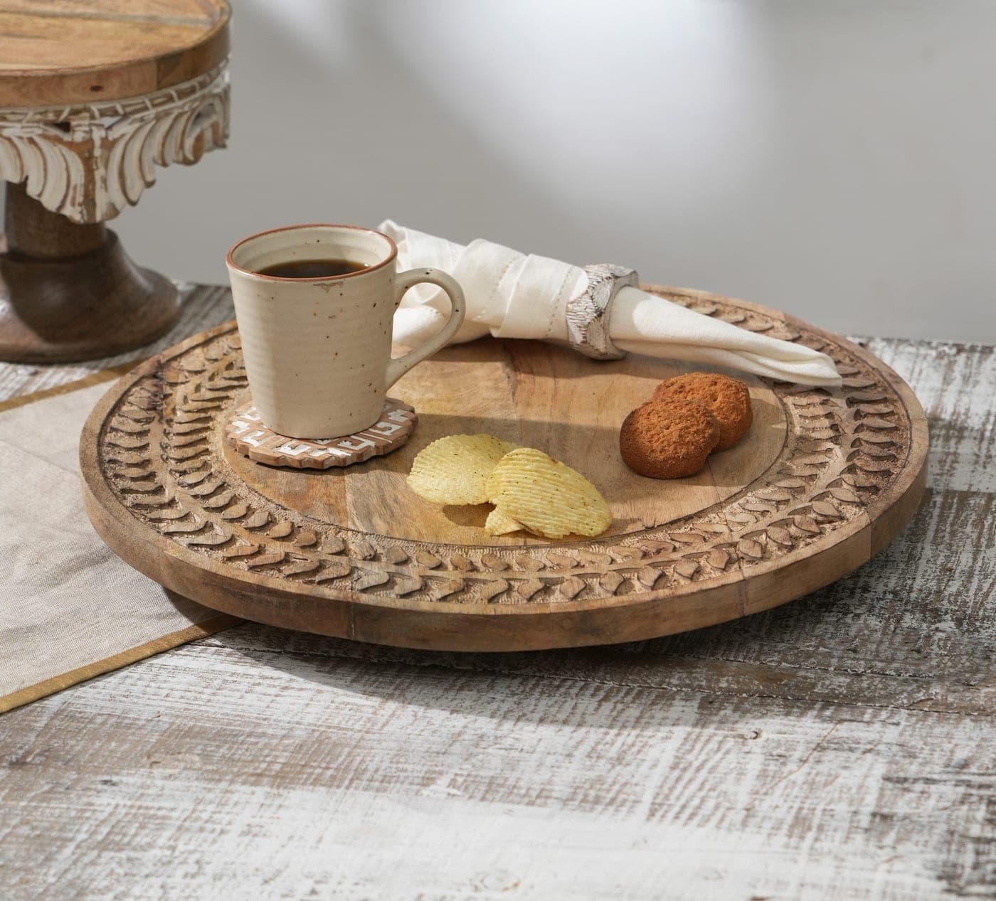 Fluted Rim Lazy Susan — Designer Library