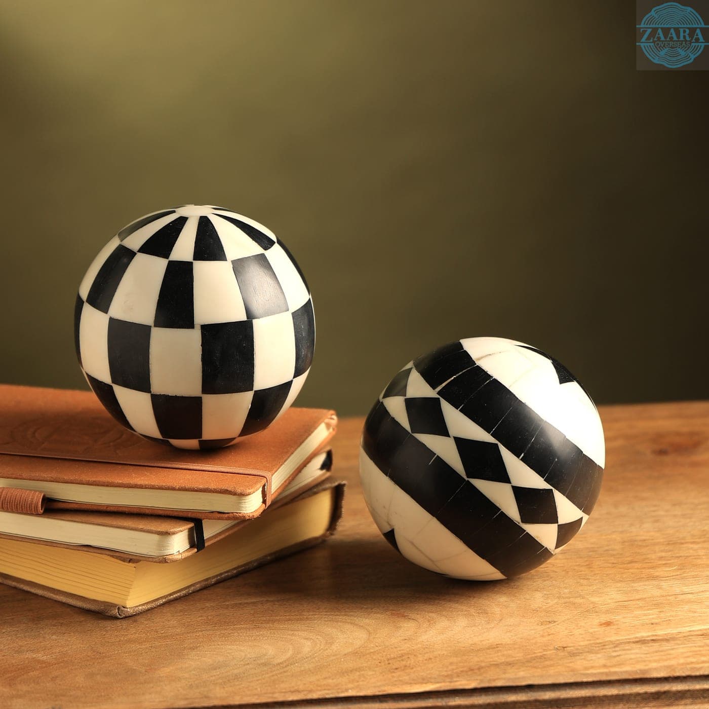Monochrome Pattern Orb Set — Designer Library