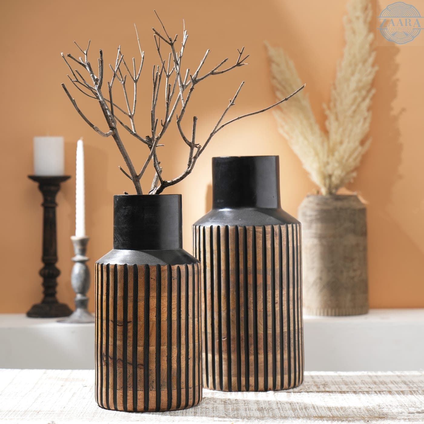 Paneled Vase Trio — Designer Library