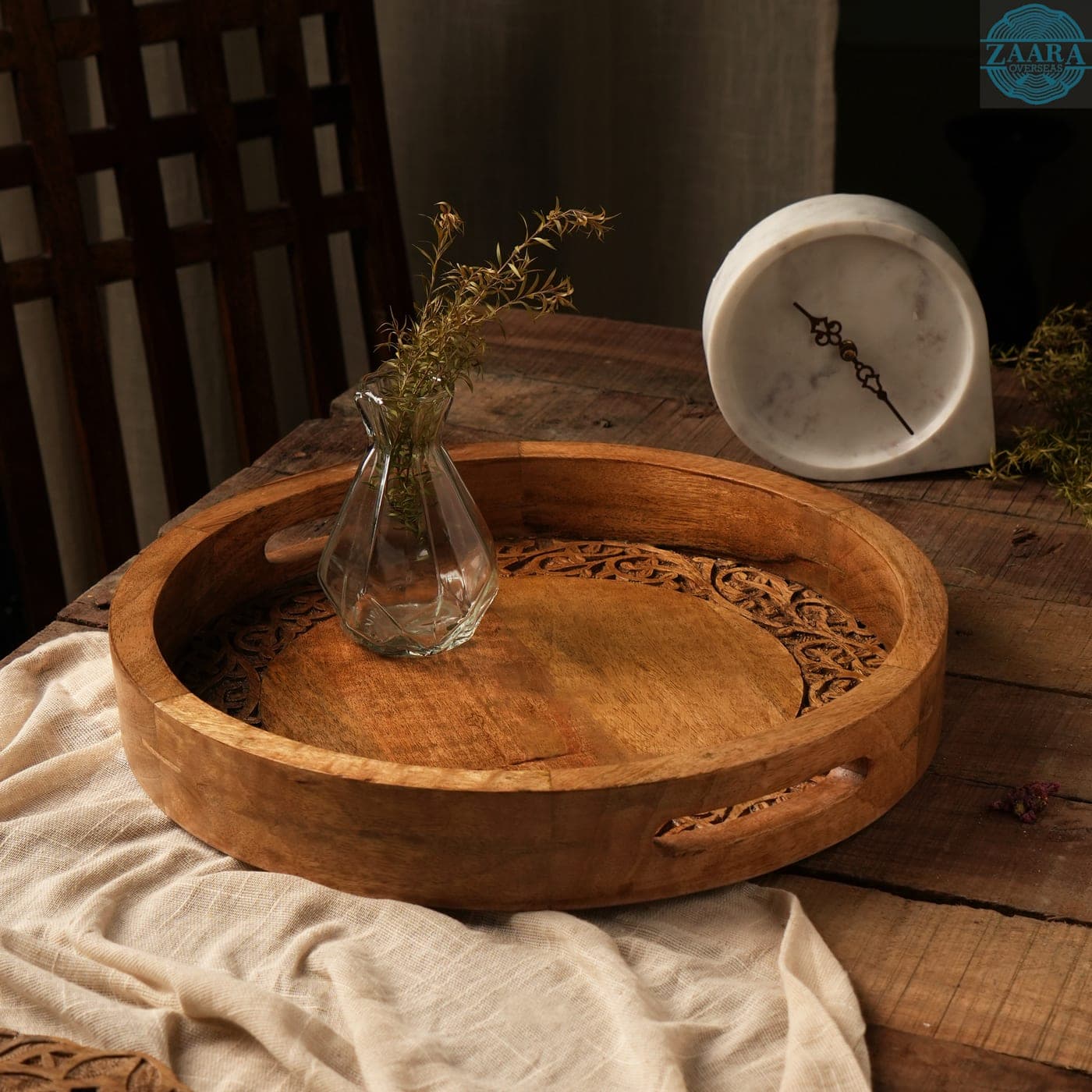 Rustic Round Tray — Designer Library