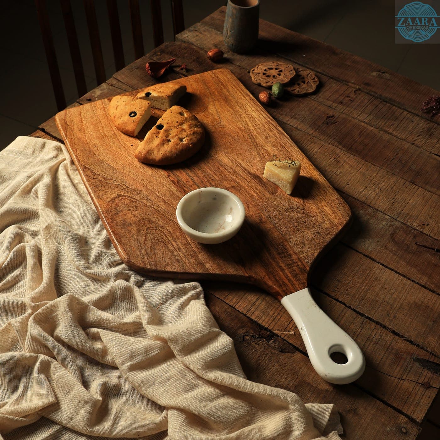 White-Dipped Serving Board — Designer Library