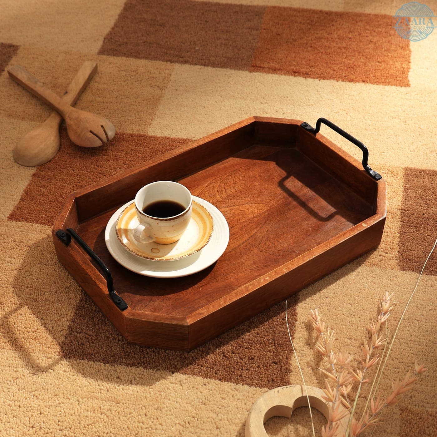 Live-Edge Wood Tray — Designer Library