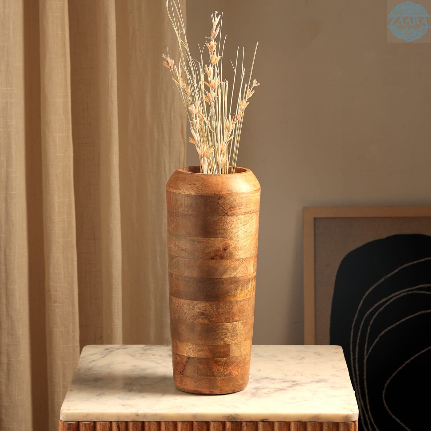 Ribbed Statement Vase — Designer Library