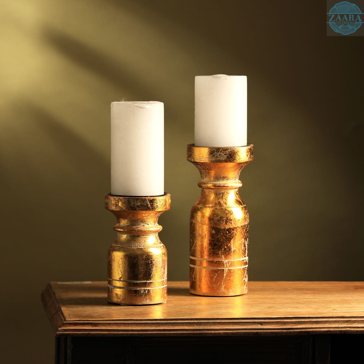 Rustic Pillar Candle Holder