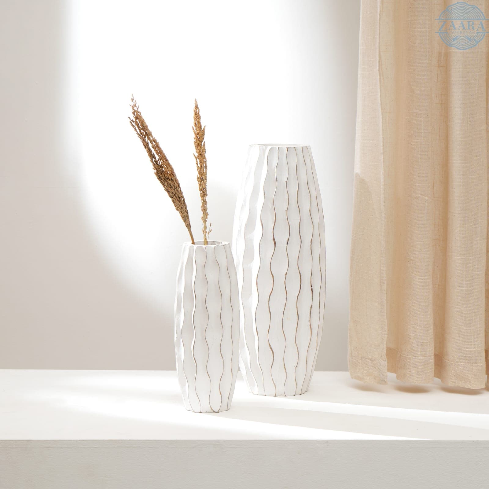 Vases — handcrafted wooden décor