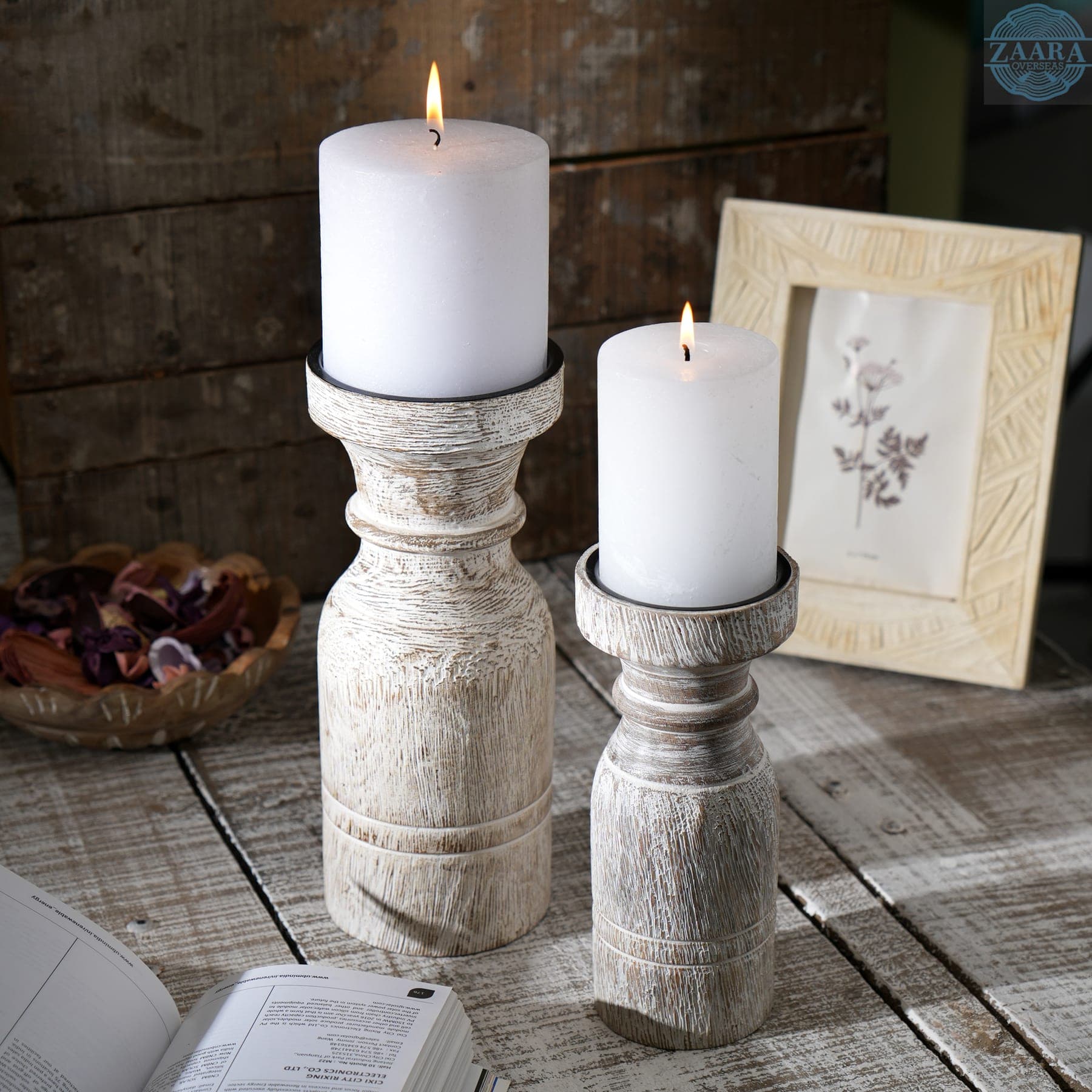 Cosy reading corner styled with handcrafted wooden décor during the monsoon